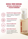 K-SECRET SEOUL 1988 SERUM : RETINAL LIPOSOME 2% + BLACK GINSENG now available at www.Barefection.com. Visit us for product details and our latest offers!